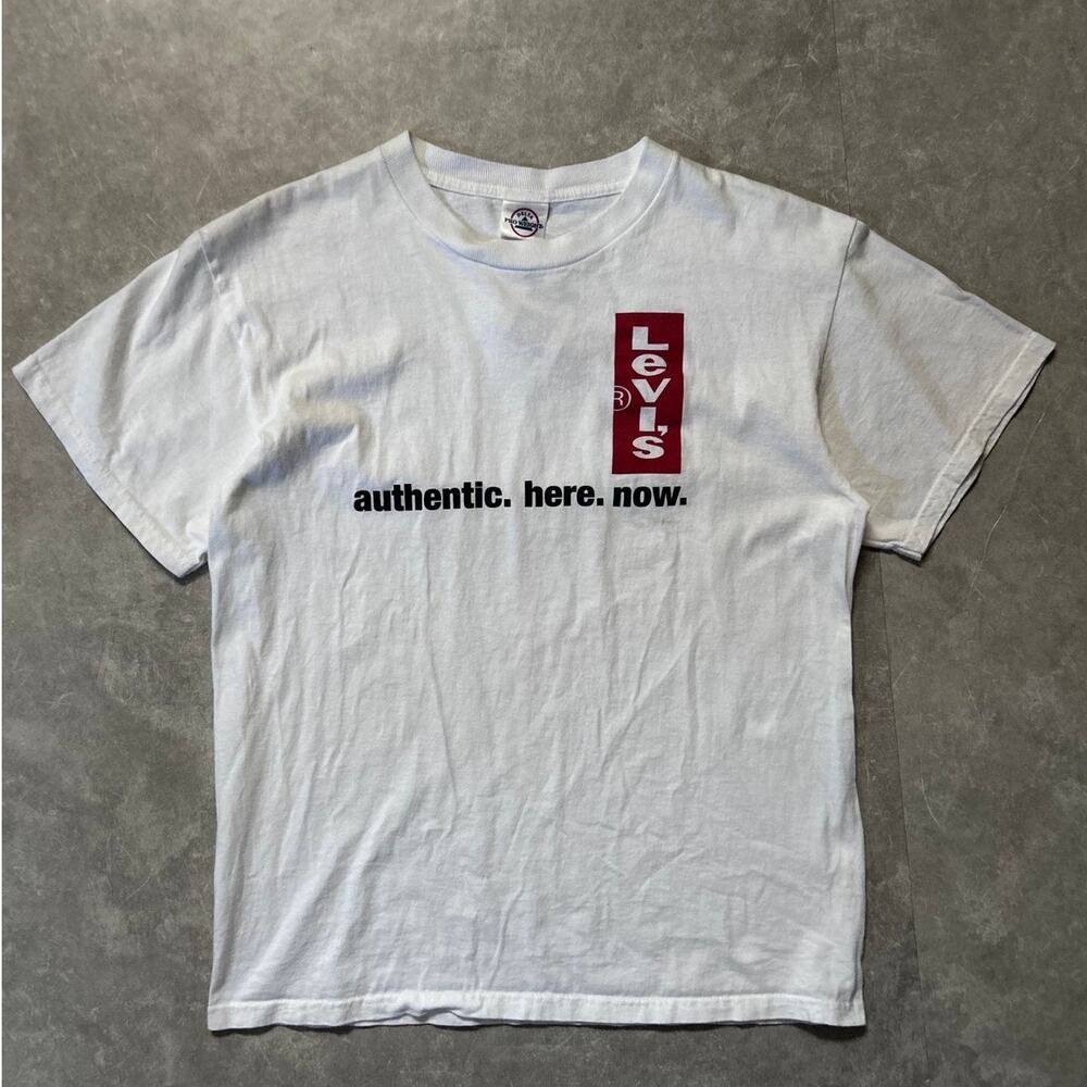 2000s Vintage Levi's White T Shirt -M